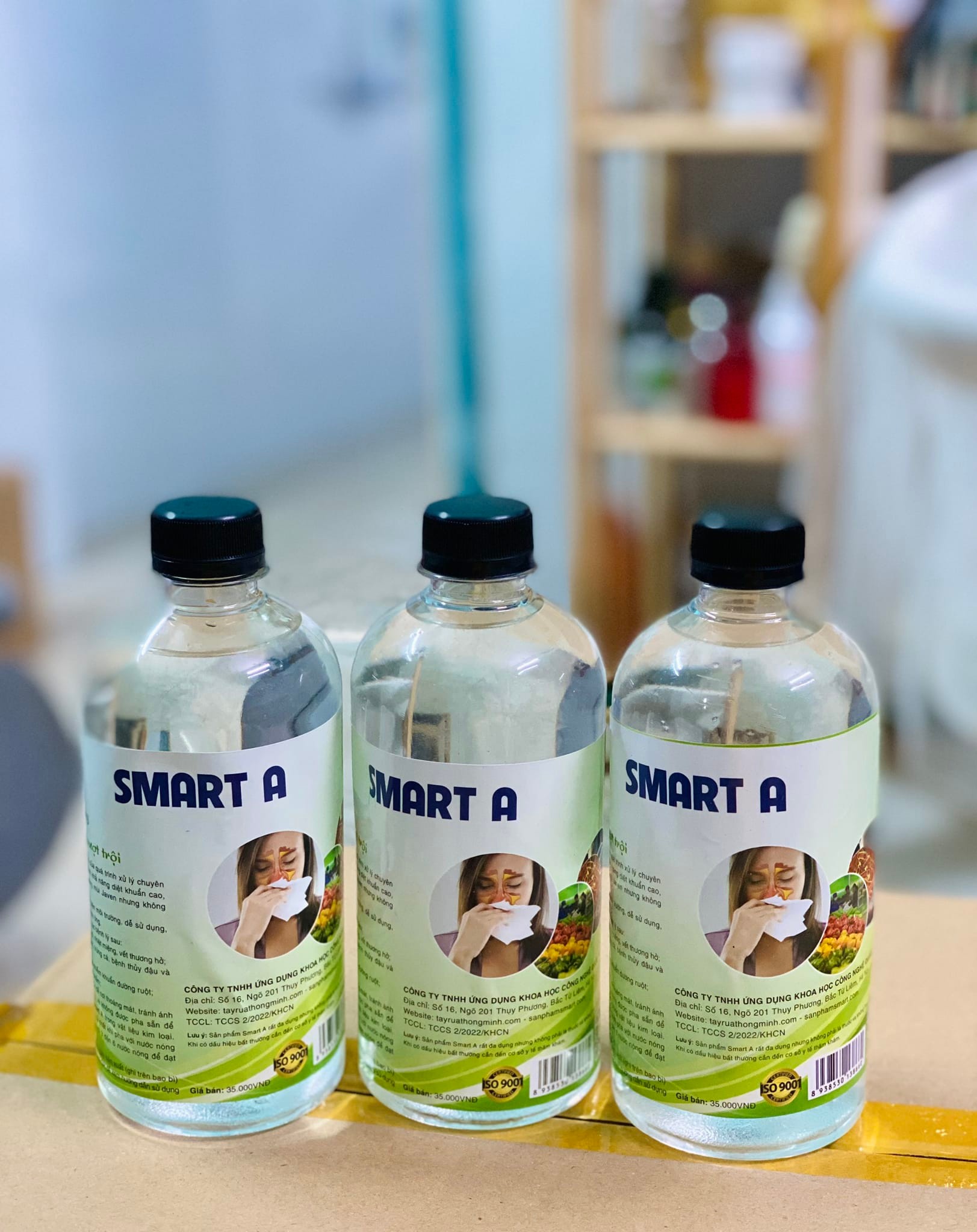 Smart A (Nước A - Anolyte) nước muối điện hoá hoạt hoá sát khuẩn 500ml